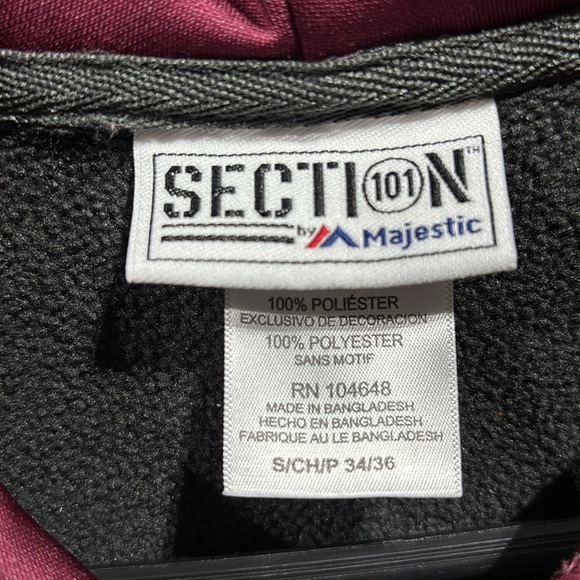 Majestic Black and Maroon Virginia Tech Hoodie - Picture 9 of 13